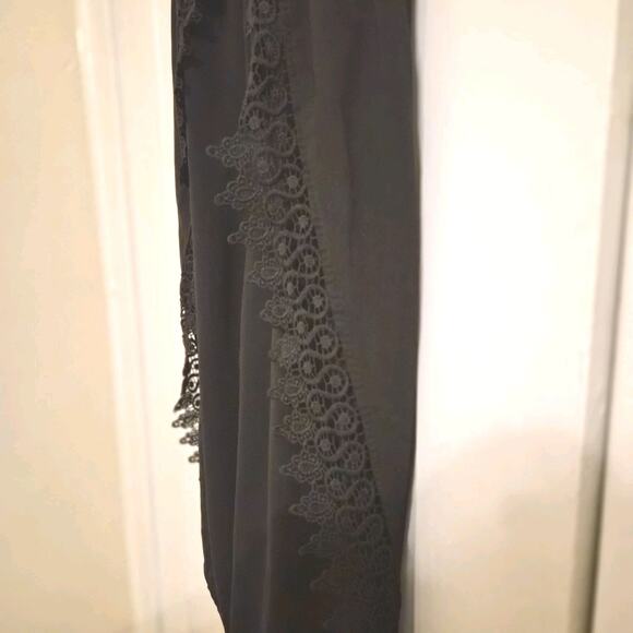 Cupshe Gaucho Pants Black Women's Med Boho Unique Design Lace Trim - Picture 5 of 7
